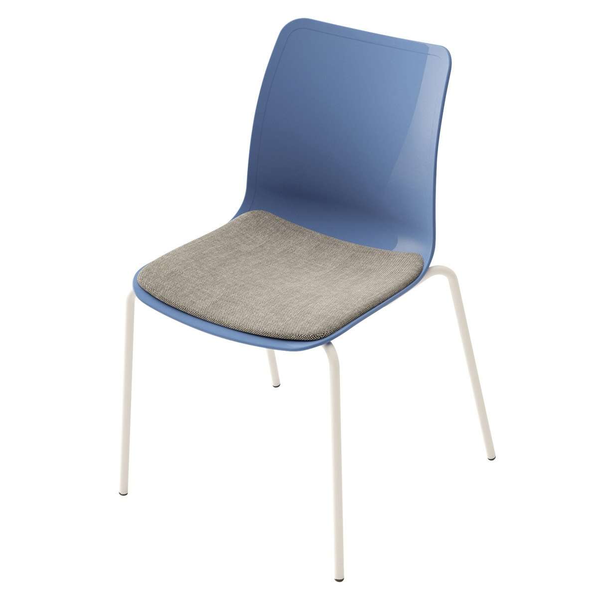 Silla Ulkia con 4 patas metálicas y tapizado - Imagen 5