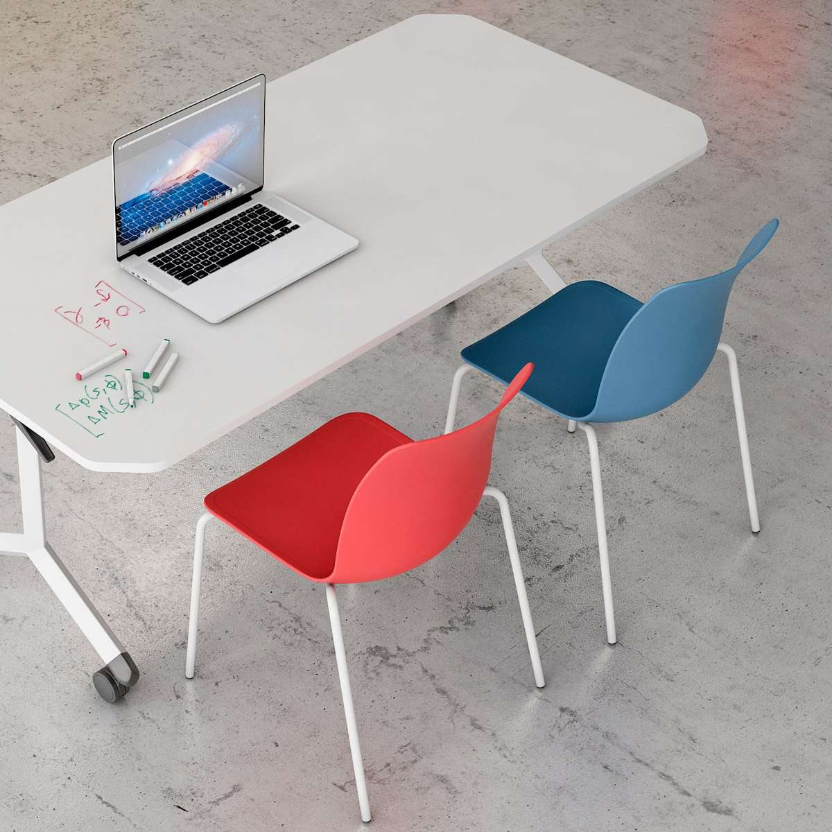Silla Ulkia con 4 patas metálicas - Imagen 4