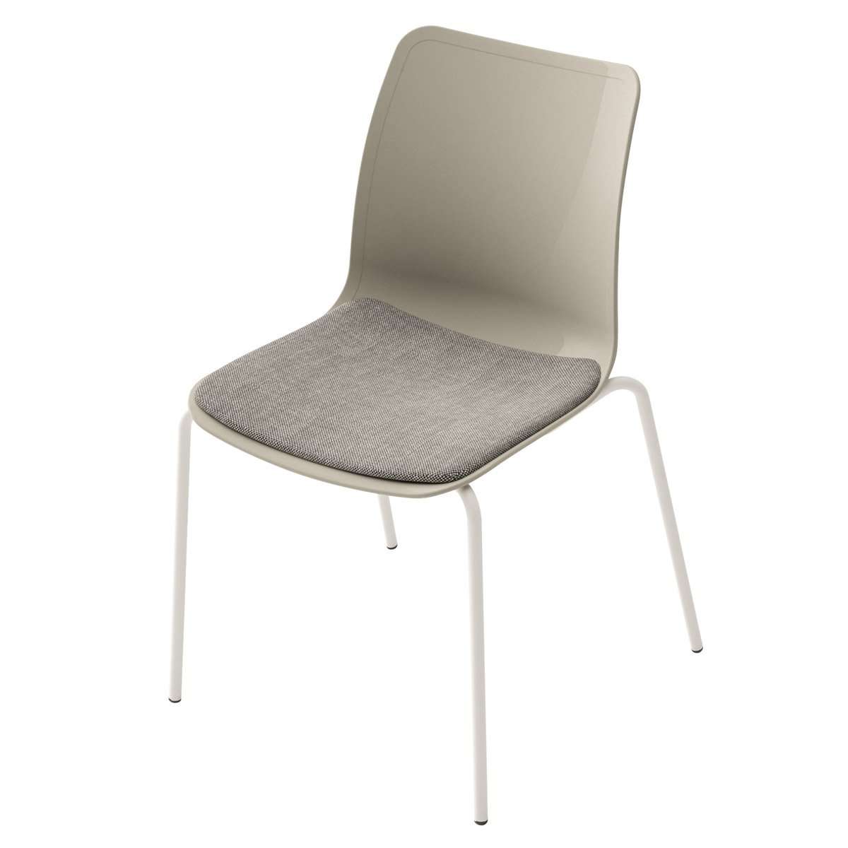 Silla Ulkia con 4 patas metálicas y tapizado - Imagen 2