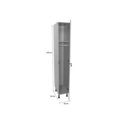 Taquilla 1 puerta ancho 30 cm